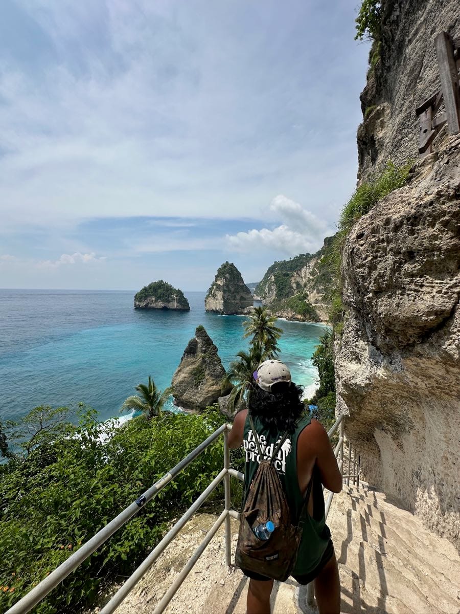 Diamond Beach in Nusa Penida - Pristine white sand framed by dramatic limestone cliffs. A must-visit on the East Coast.